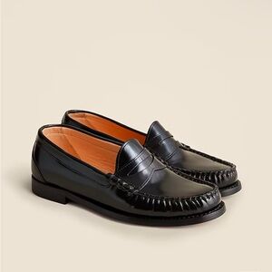 J. Crew | Winona penny loafers in spazzolato leather
